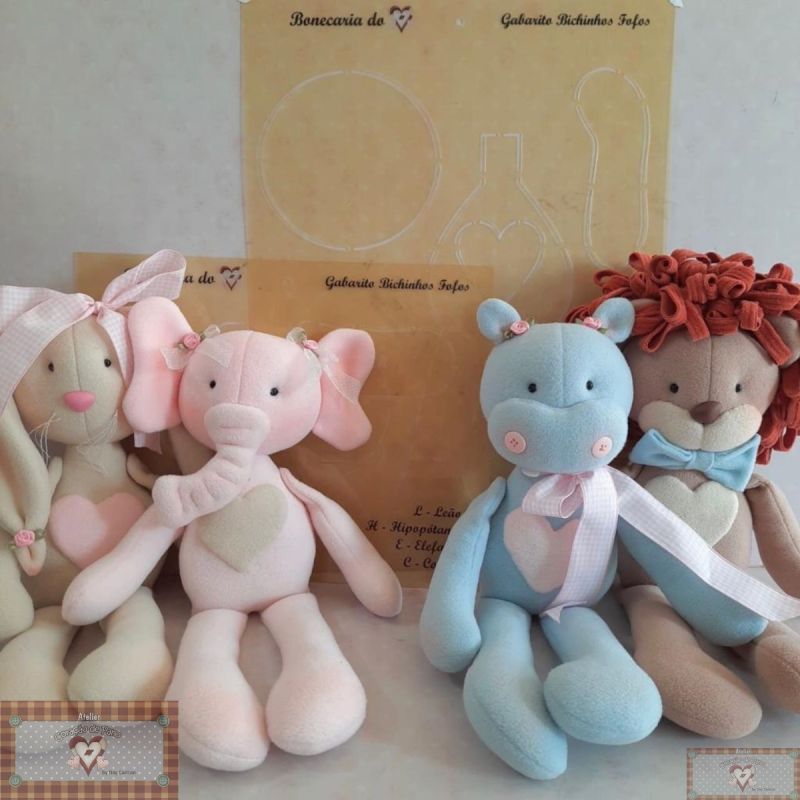 CP100 Regla - Molde Animalitos tiernos