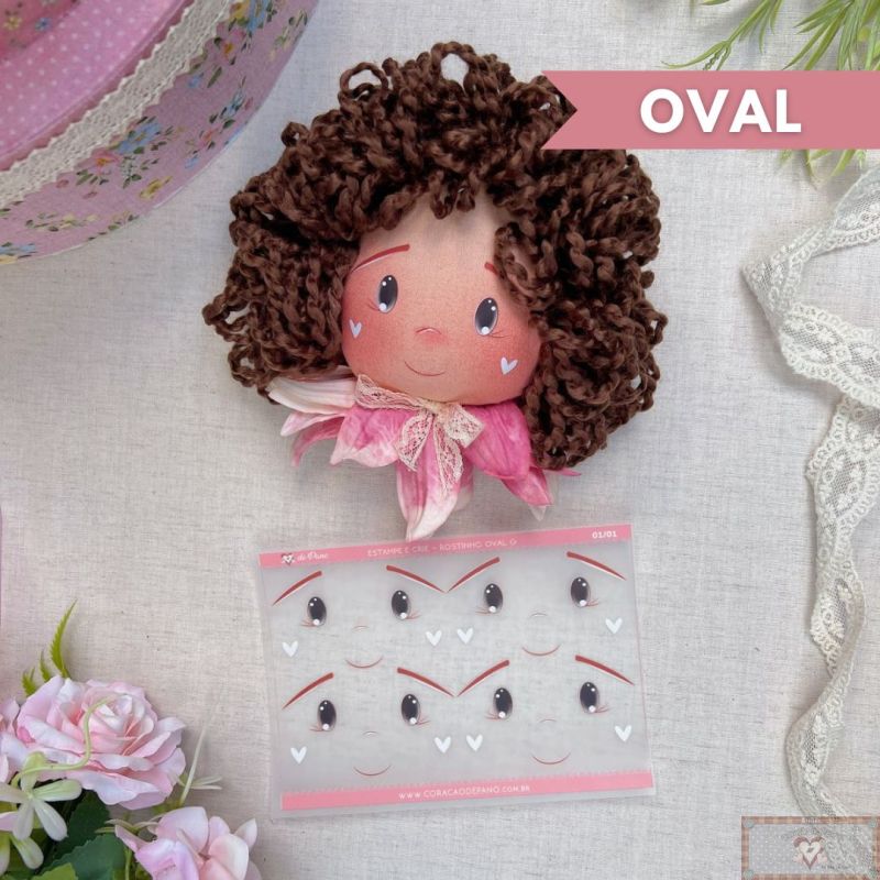 CP043 Sticker - Carita Oval G (Parche) **PRE VENTA**