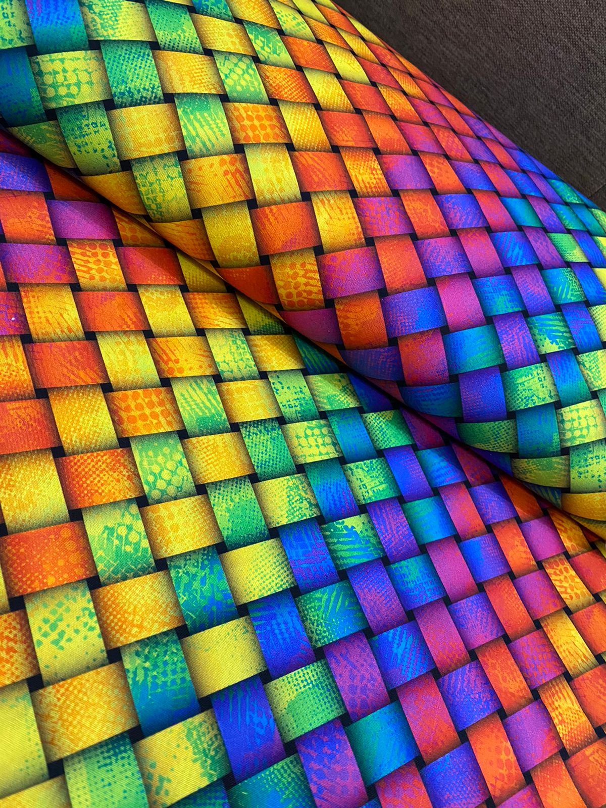 Tricoline 100% Algodón - DG013 - Digital Trama Colorida (50 x 150)