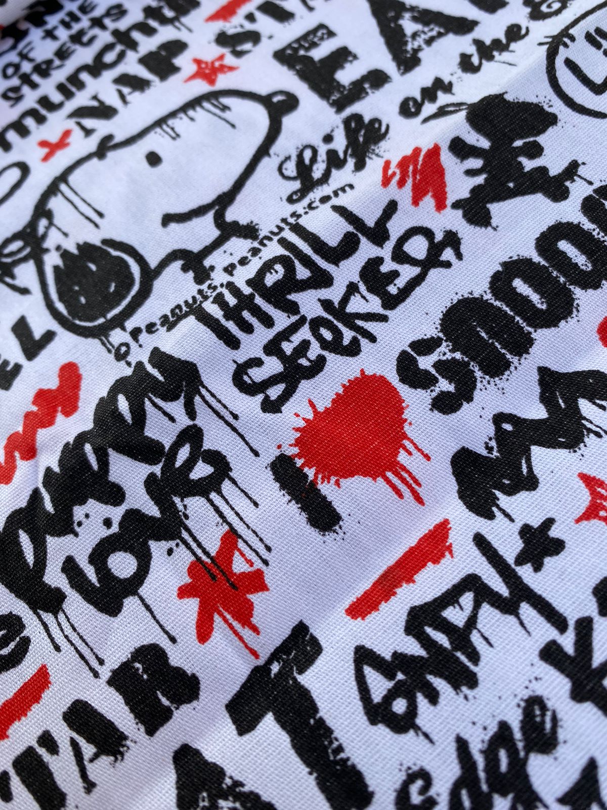 Tricoline 100% Algodón - PJ029 Digital Personaje Snoopy Skate (50 x 150)