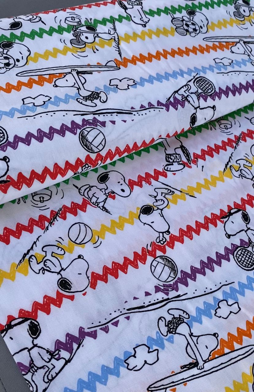 Tricoline 100% Algodón - PJ032 Digital Personaje Snoopy Sport (50 x 150)