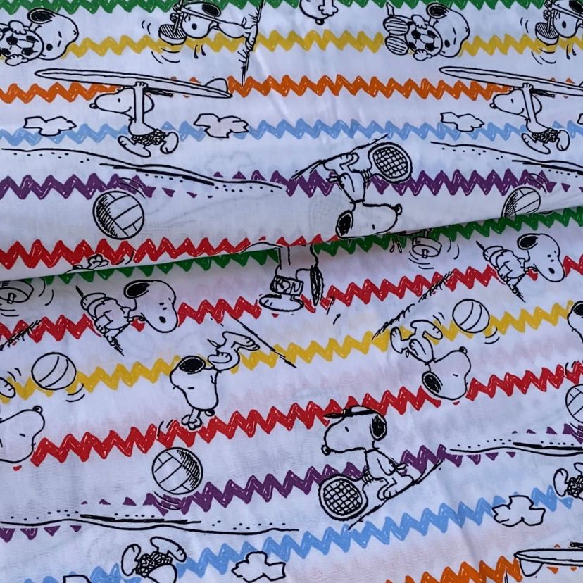 Tricoline 100% Algodón - PJ032 Digital Personaje Snoopy Sport (50 x 150)