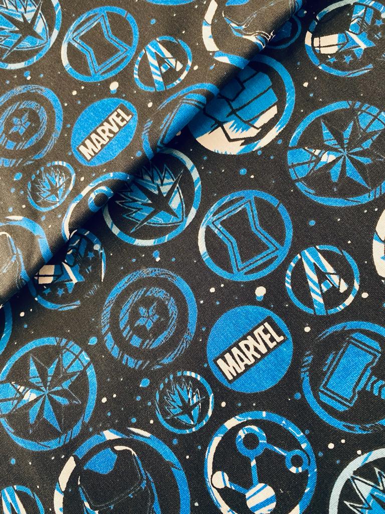 Tricoline 100% Algodón - PJ015 Digital Personaje Marvel (50 x 150)