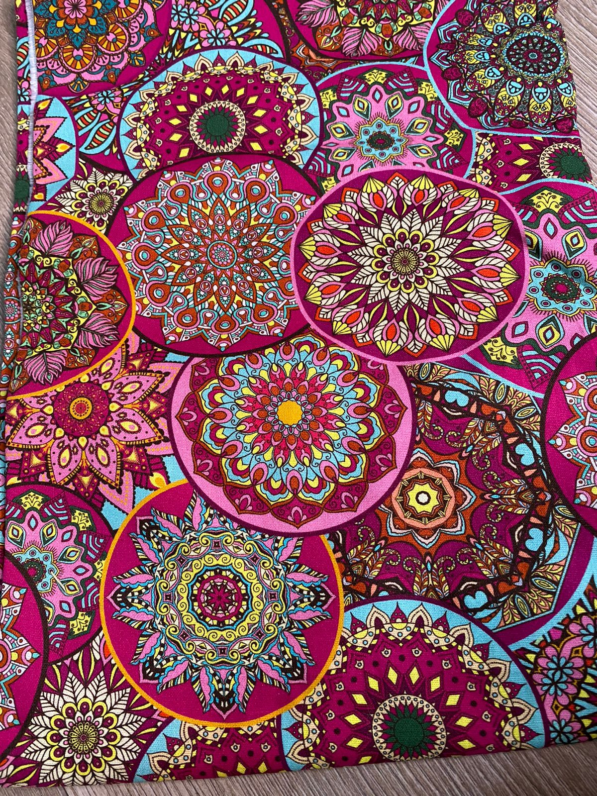 Tricoline 100% Algodón - DG015 - Digital Mandalas (50 x 150)