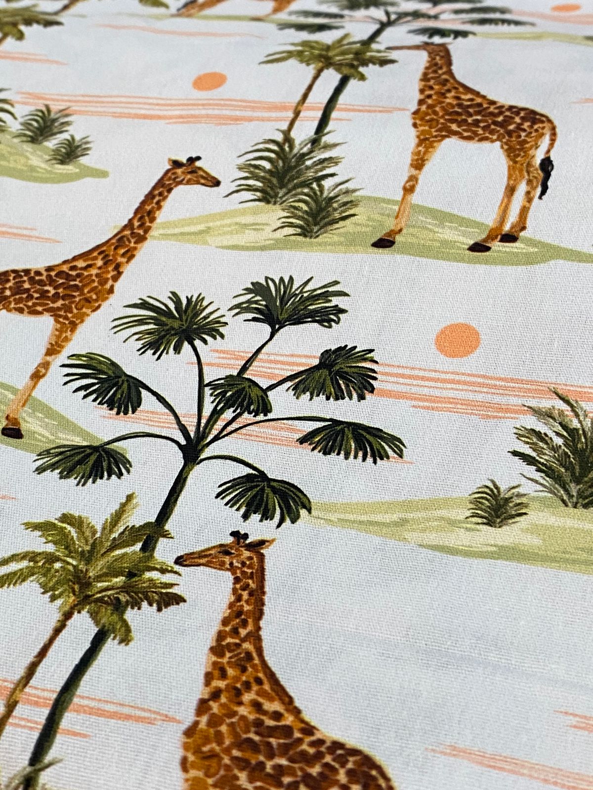 Tricoline 100% Algodón - DG062 Infantil Girafas (50 x 150)