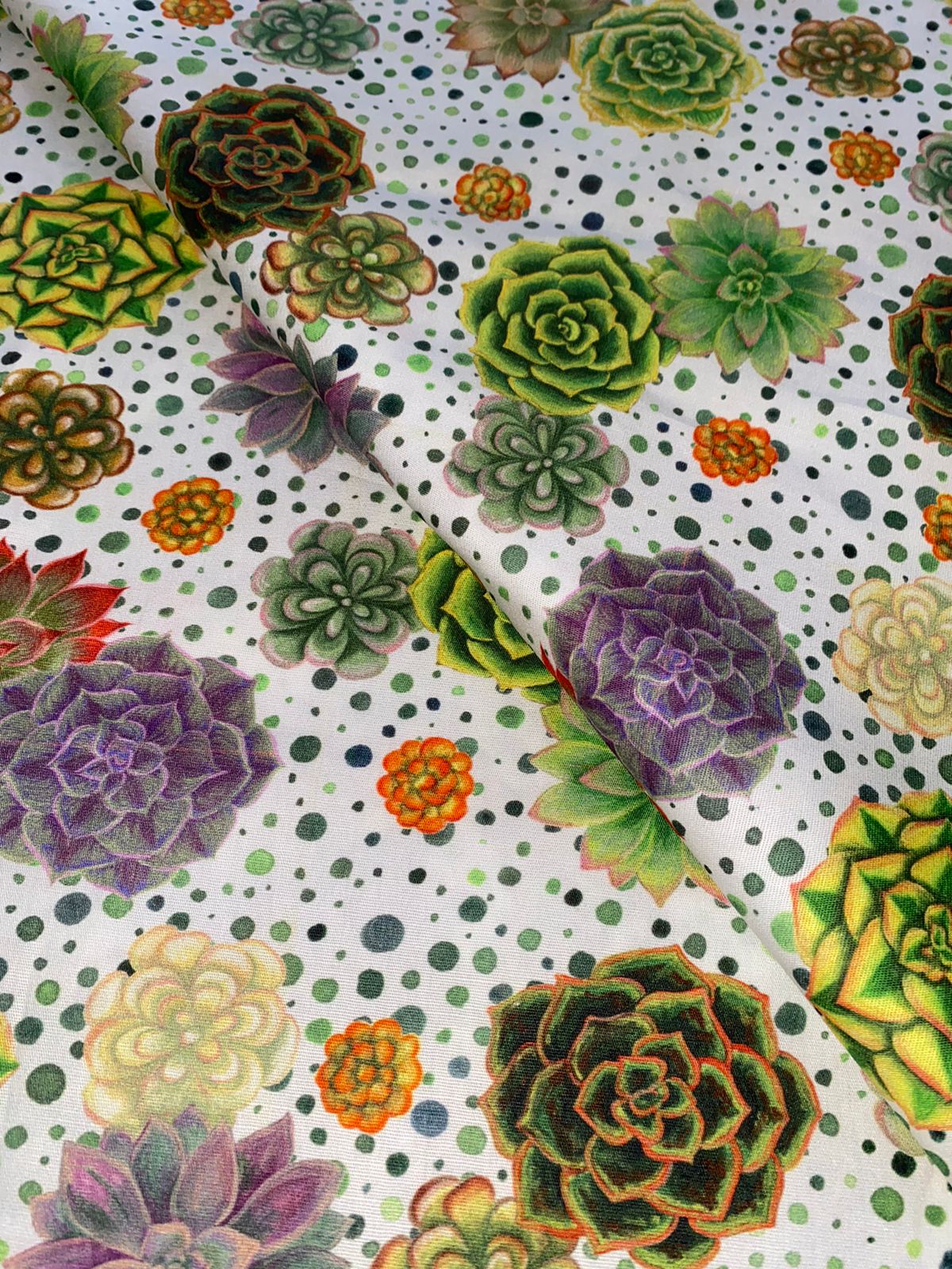 Tricoline 100% Algodón - TT074 Tinto Plantas FM (50 x 150)