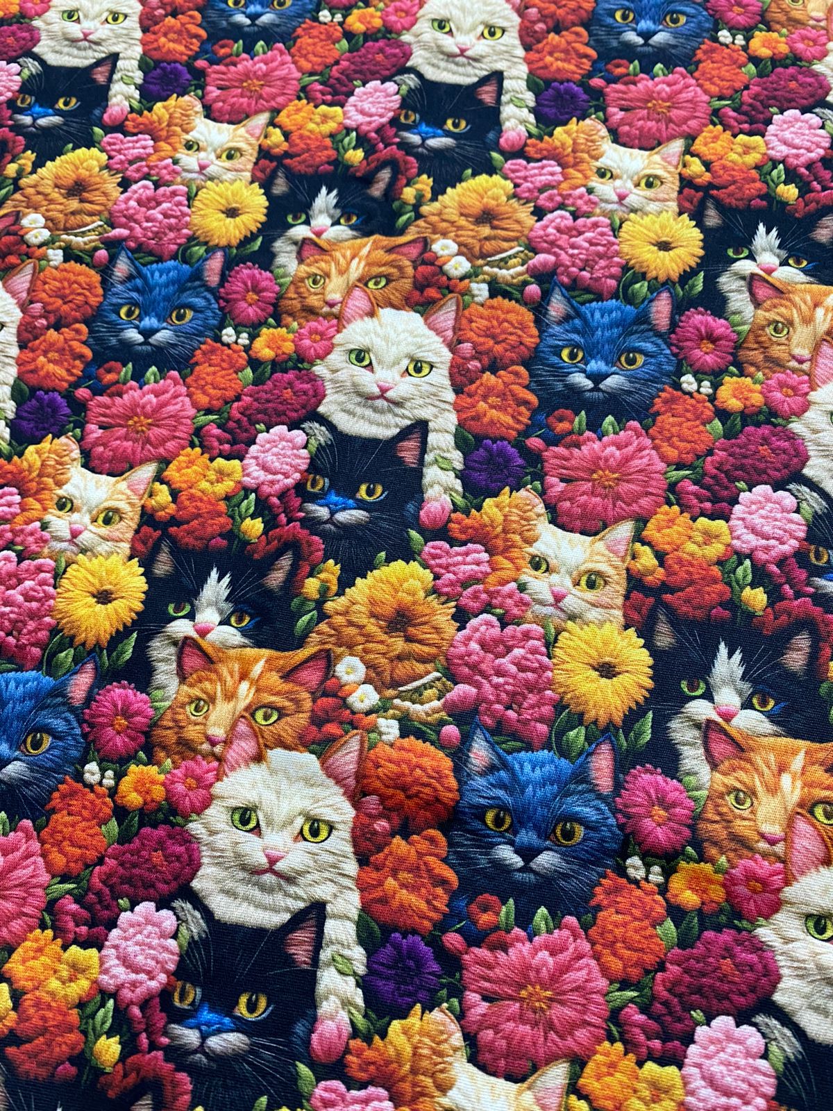 Tricoline 100% Algodón - 3D029 Gatitos 4 (50 x 150)