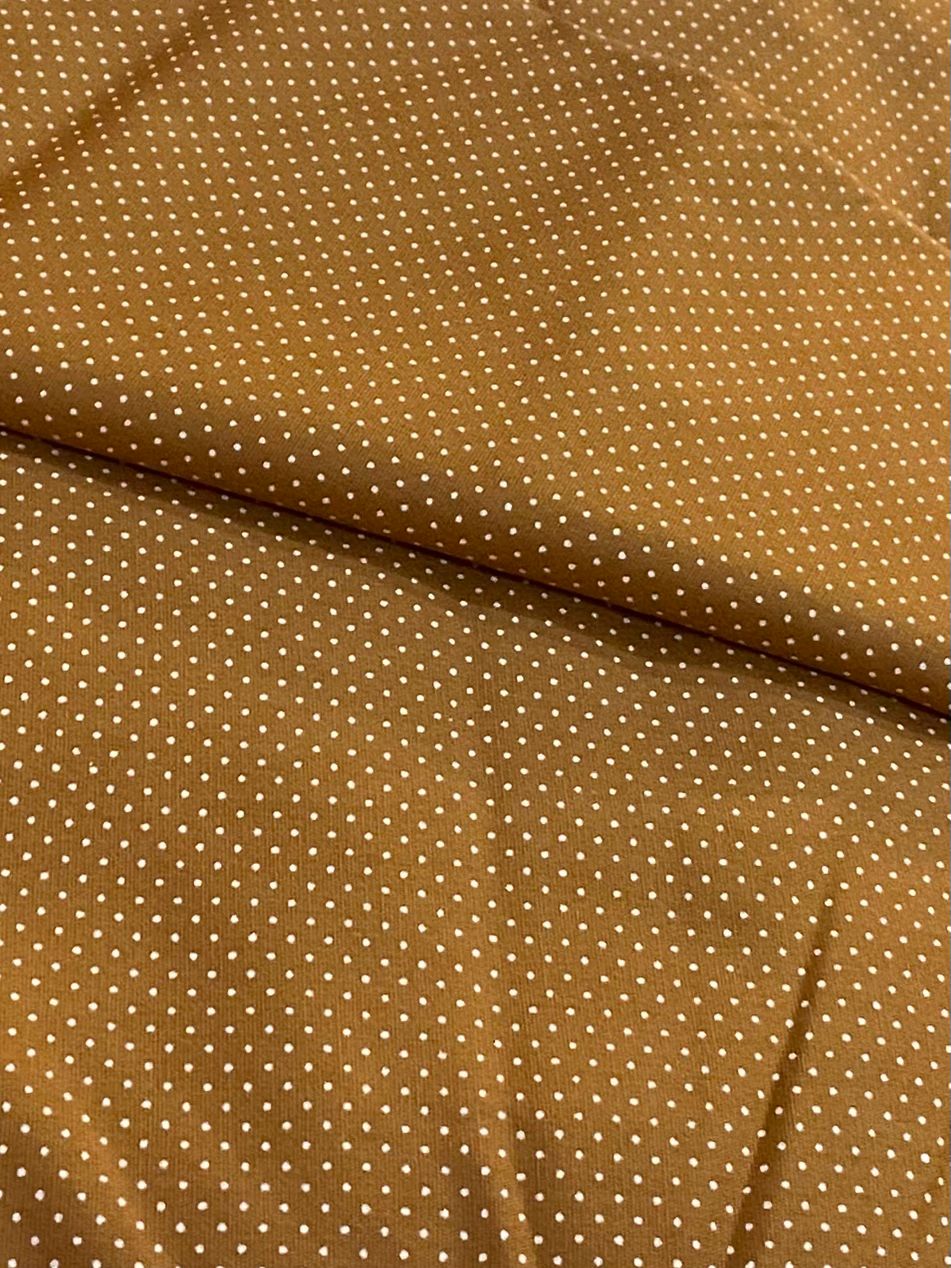 Tricoline 100% Algodón - TT063 Tinto Puntitos Terracota (50 x 150)