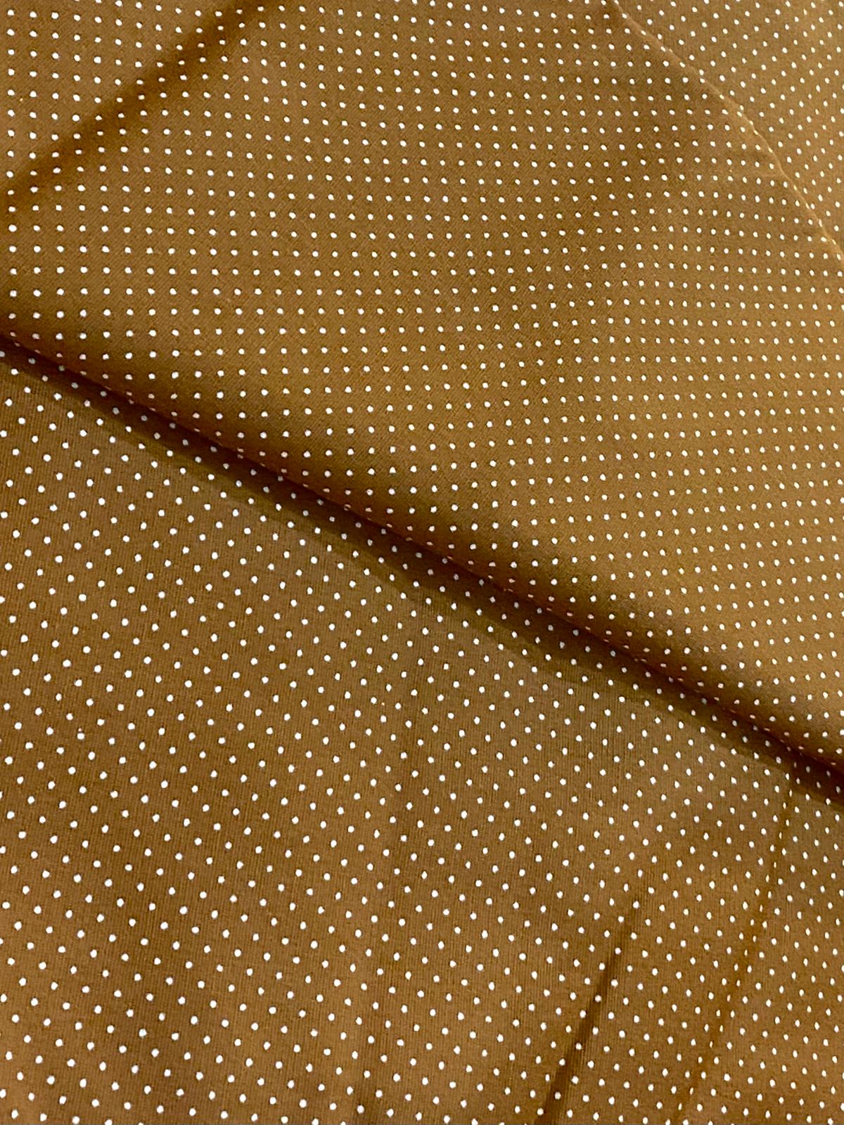 Tricoline 100% Algodón - TT063 Tinto Puntitos Terracota (50 x 150)