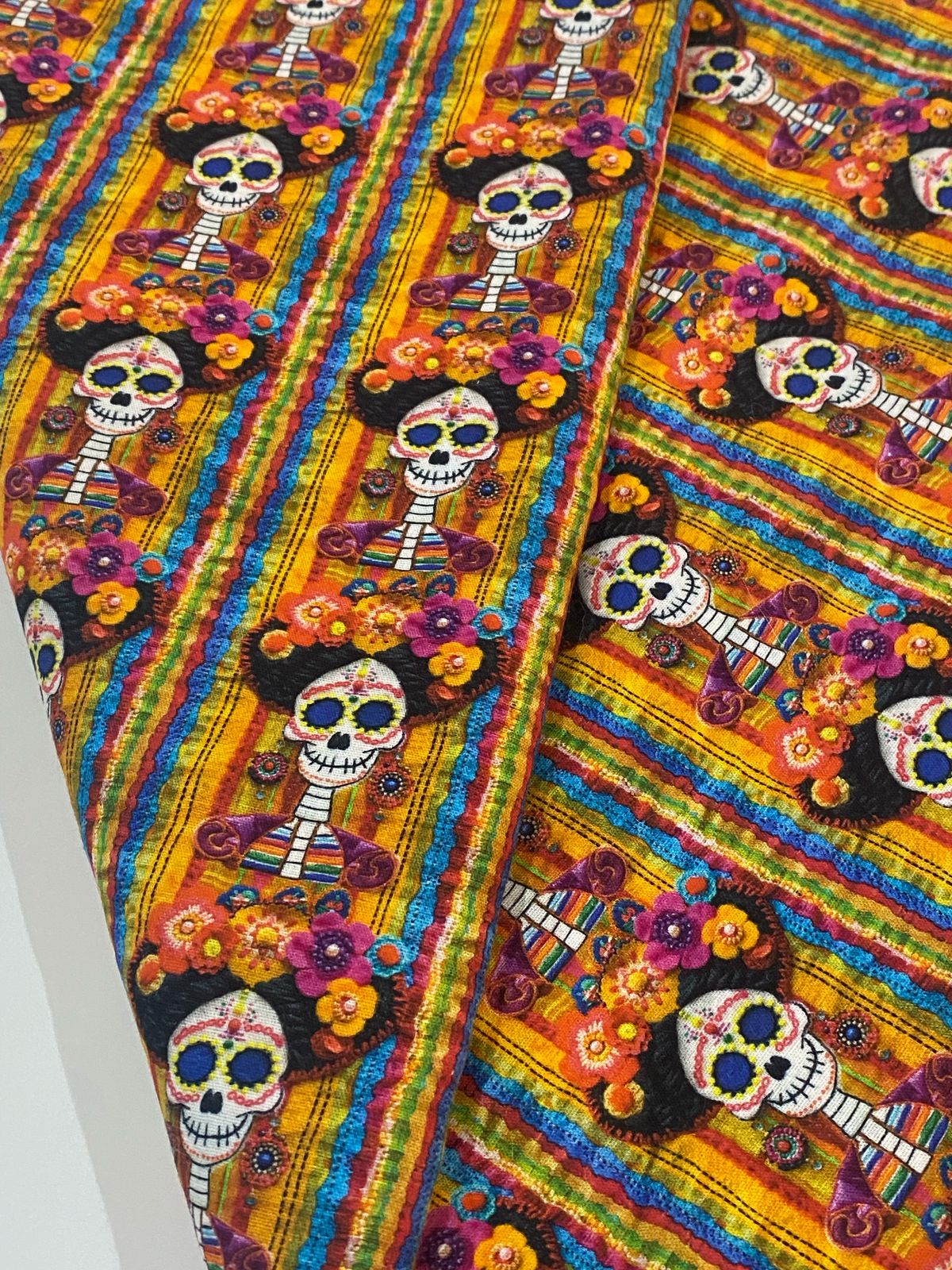 Tricoline 100% Algodón - 3D045 Personaje Catrina (50 x 150)