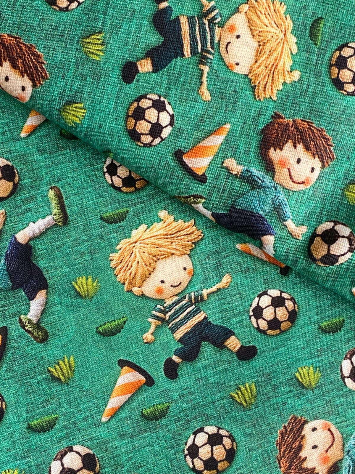 Tricoline 100% Algodón - DG069 Infantil Futbol (50 x 150)