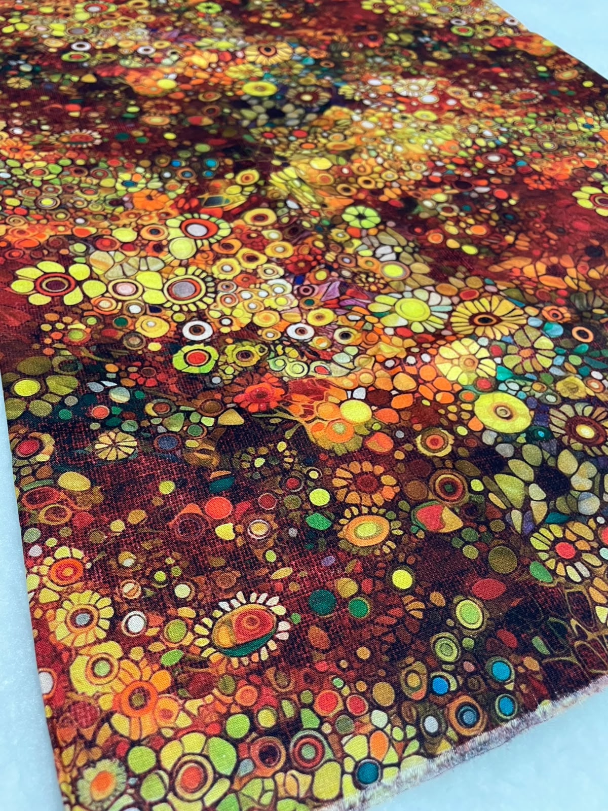 Tricoline 100% Algodón - EX084 Exclusiva DN Floral Cafe (50 x 150)