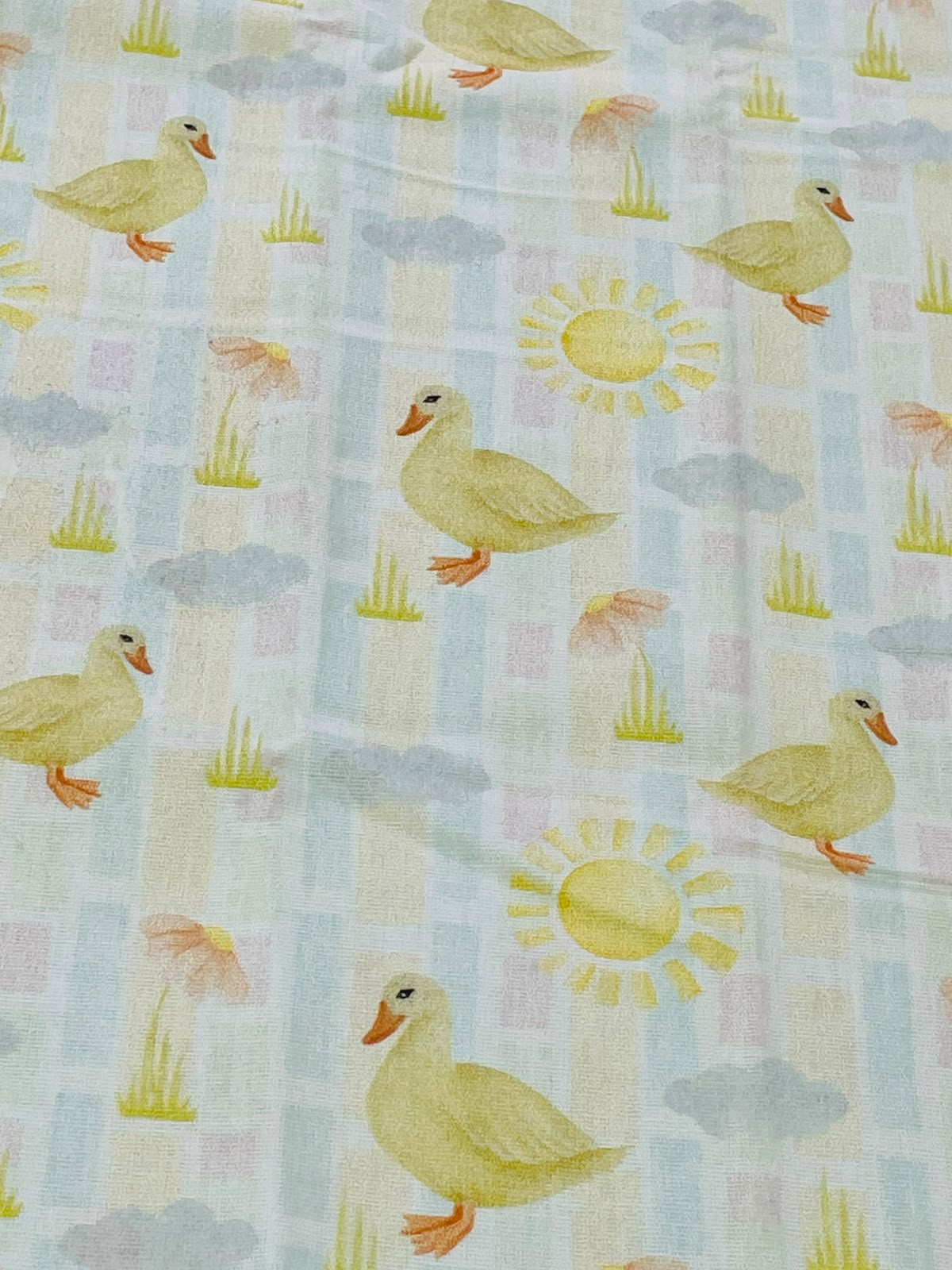 Tricoline 100% Algodón - DG056 Patos (50 x 150)