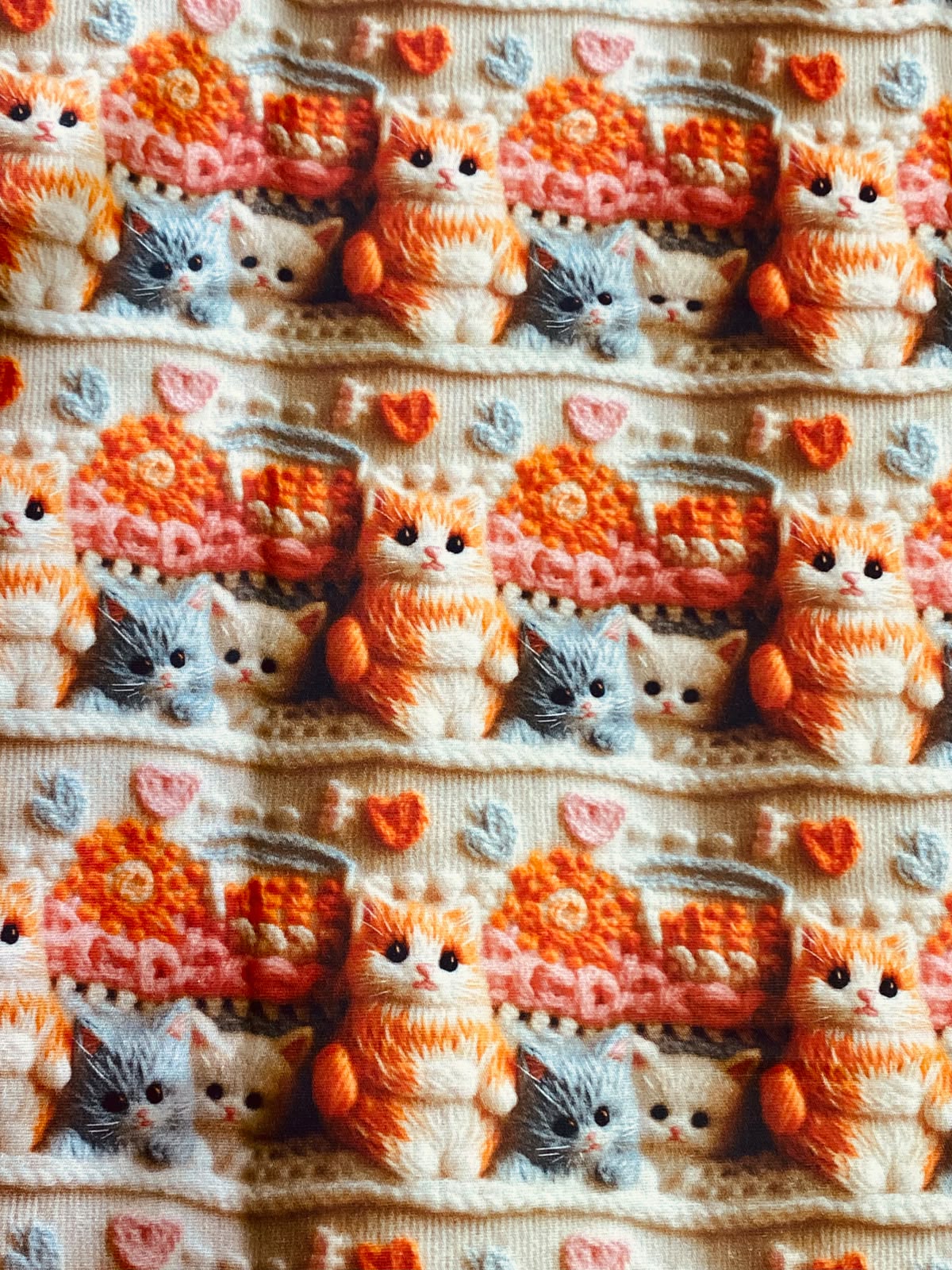 Tricoline 100% Algodón - 3D030 Gatitos 5 (50 x 150)