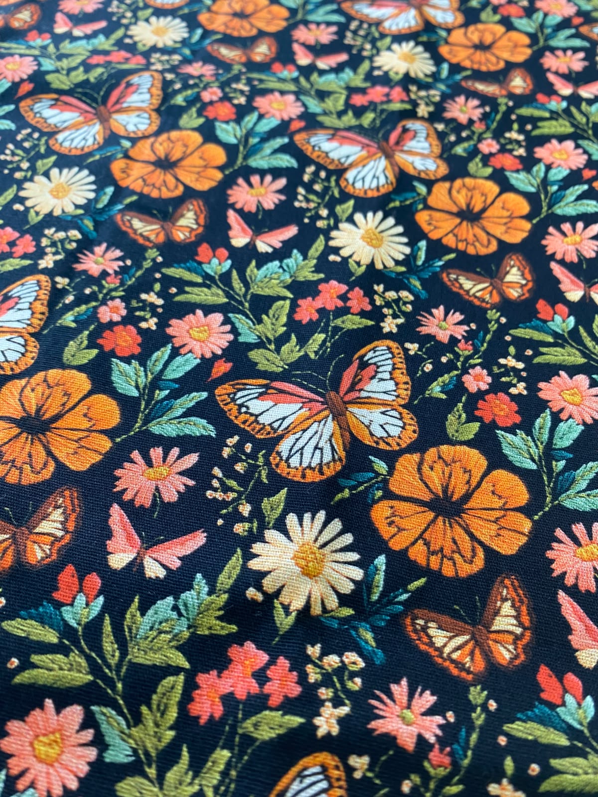 Tricoline 100% Algodón - 3D046 Mariposas Avimor (50 x 150)