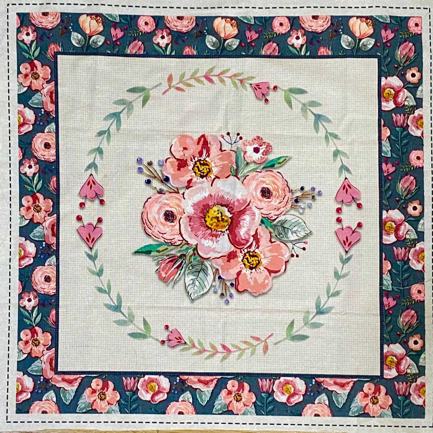 Tricoline 100% Algodón - PT114 Patrón Panel Requinte 6 (45 x 45)