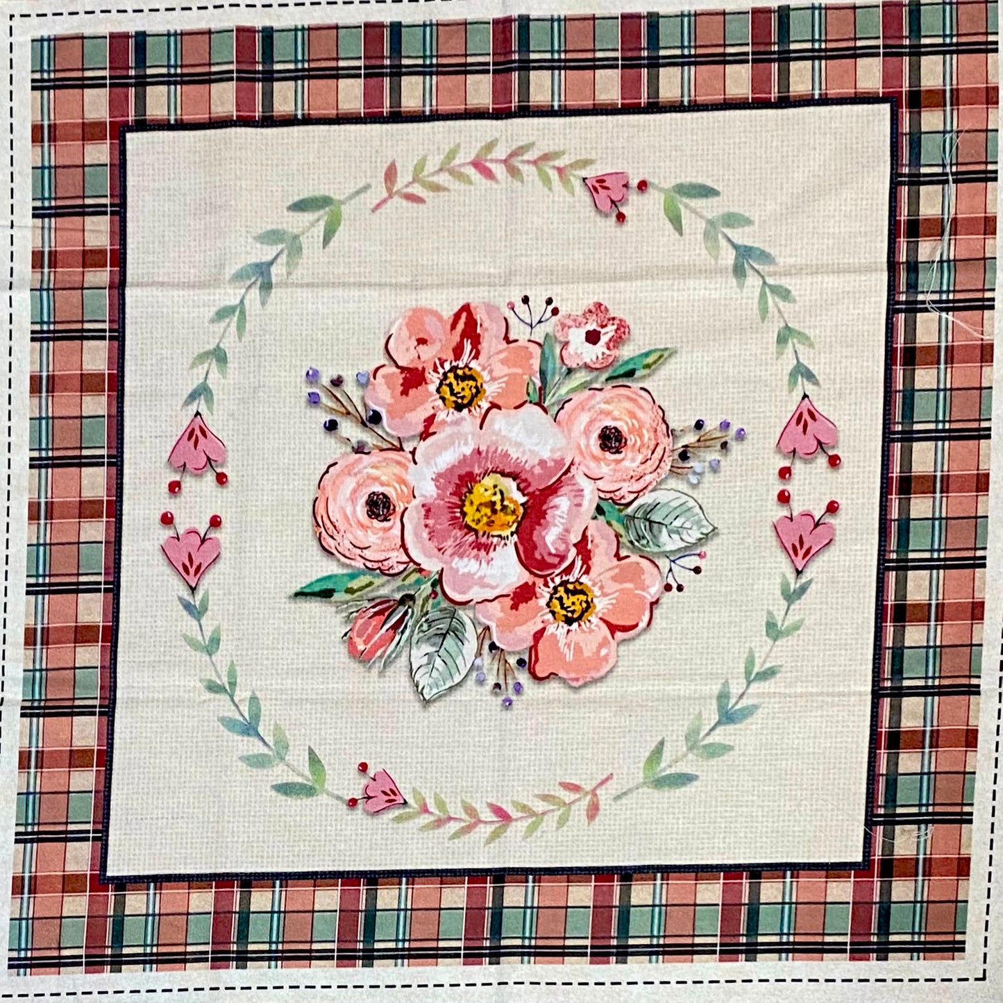 Tricoline 100% Algodón - PT113 Patrón Panel Requinte 5 (45 x 45)