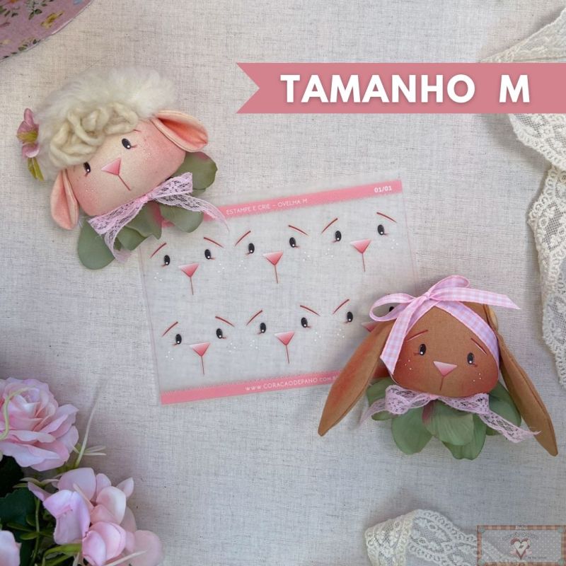 CP039 Sticker - Carita Animalitos Talla M (Parche) **PRE VENTA**