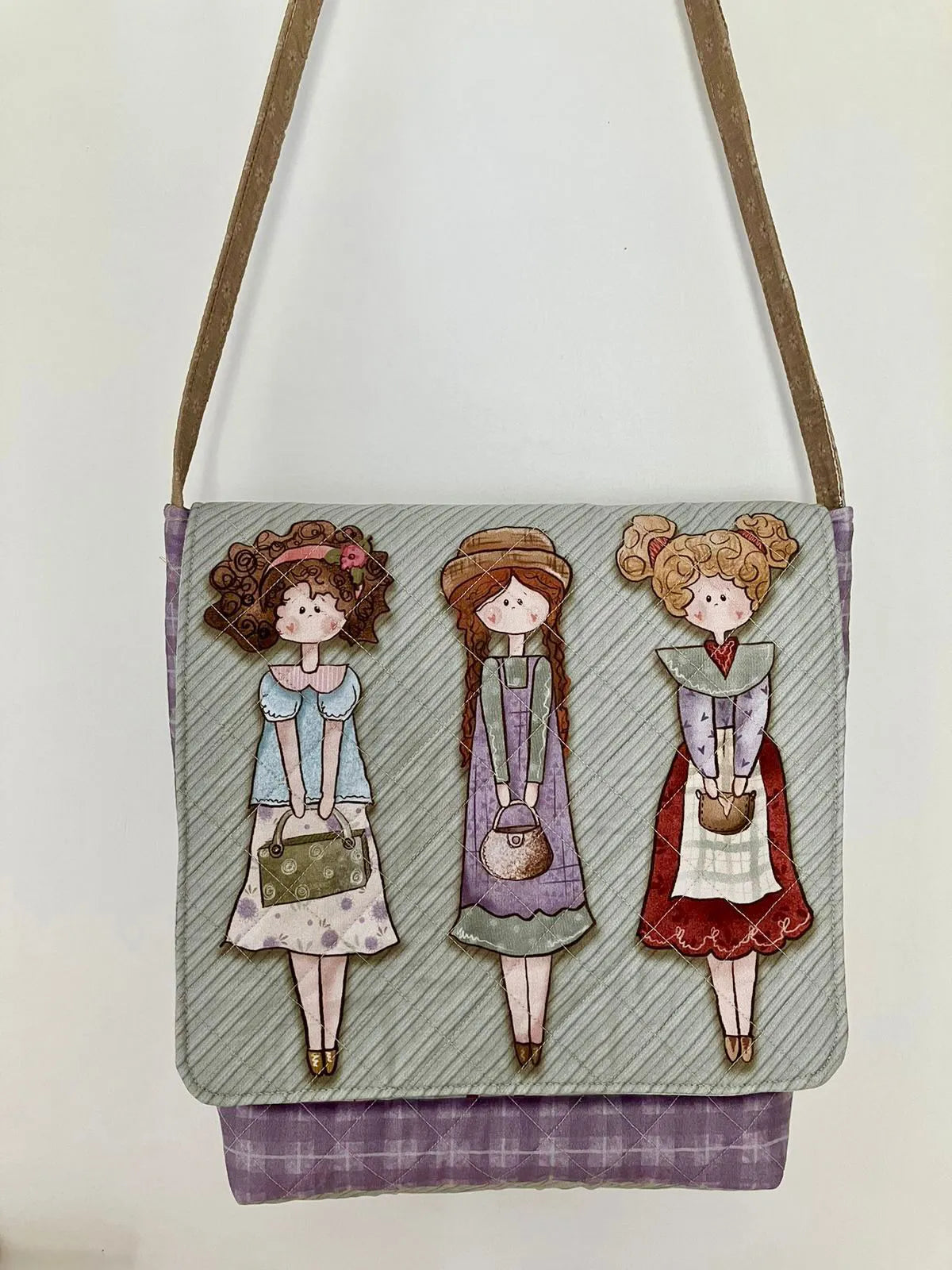 Tricoline 100% Algodón - PT006 Patrón Bolso my doll (49 x 150)