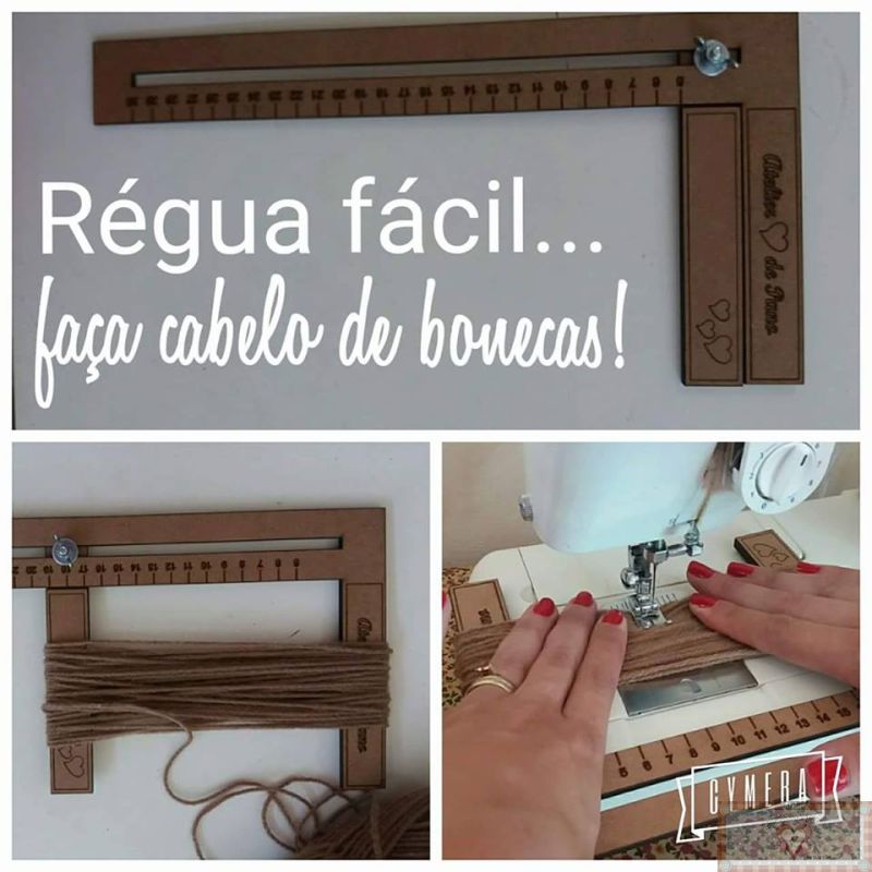 CP084 Regla - Regla para Pelo de Muñeca M (30 cm)