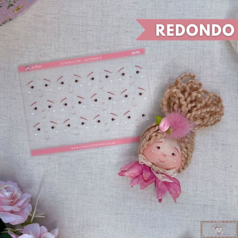 CP047b Sticker - Carita Redondo P (Parche)