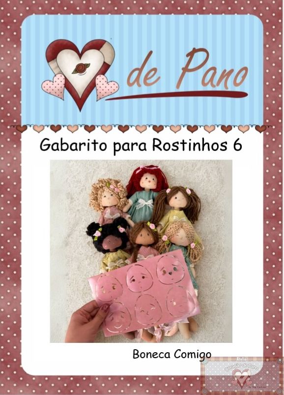 CP060 - Regla Molde Carita Muñeca -Tipo 6 **PRE-VENTA**