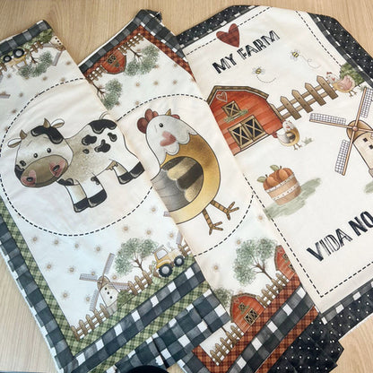 Tricoline 100% Algodón  - PT048 Patrón Panel Campo (70 x 150)