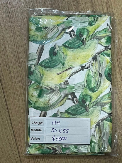 RETAZOS VARIADOS 2 - Tricoline 100% Algodón