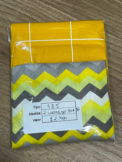 RETAZOS VARIADOS 2 - Tricoline 100% Algodón