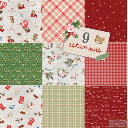 Tricoline 100% Algodón  - CP034 PACK - Navideños (9 telas de 30 x 150 cada)