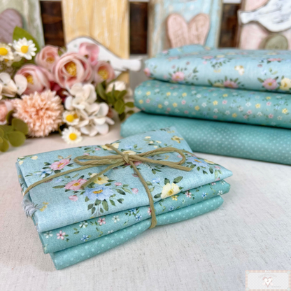 Tricoline 100% Algodón  - CP036 PACK - Compose Verde (3 telas de 50 x 150 cada)