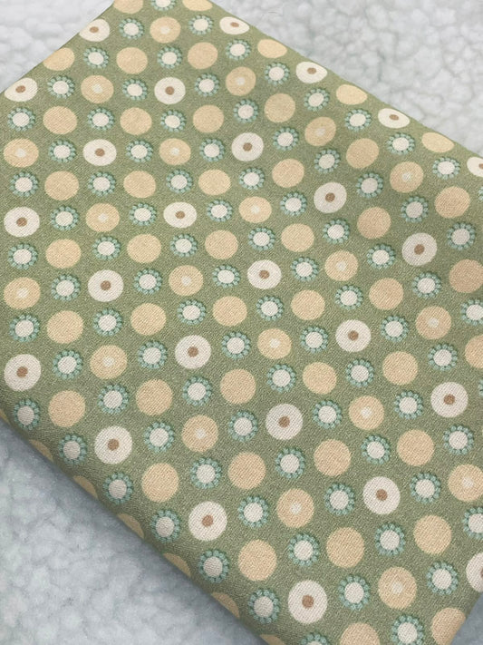 Tricoline 100% Algodón - EX038 Exclusiva Compose Verde Perros (50 x 150)