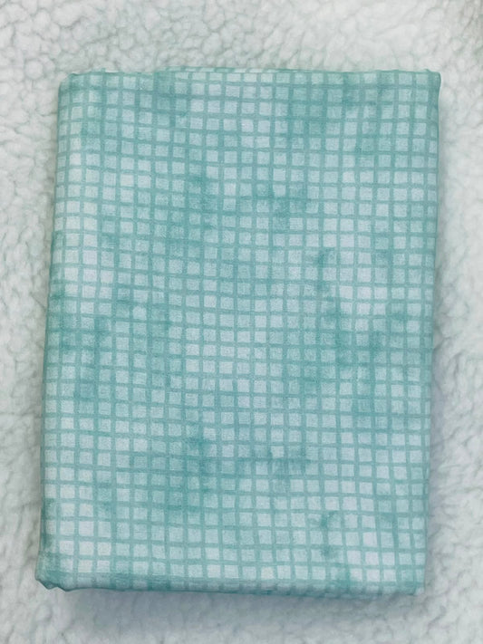 Tricoline 100% Algodón - EX065 Cuadrille Celeste (50 x 150)