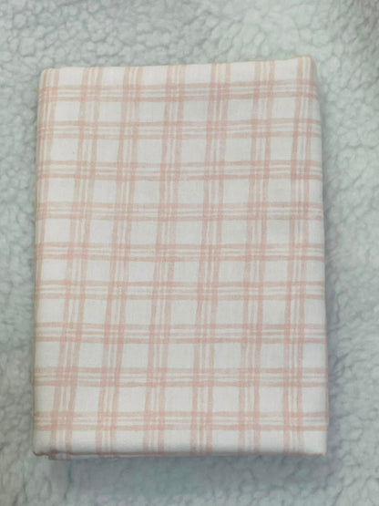 Tricoline 100% Algodón - EX066 Cuadrille Rosa y Blanco (50 x 150)