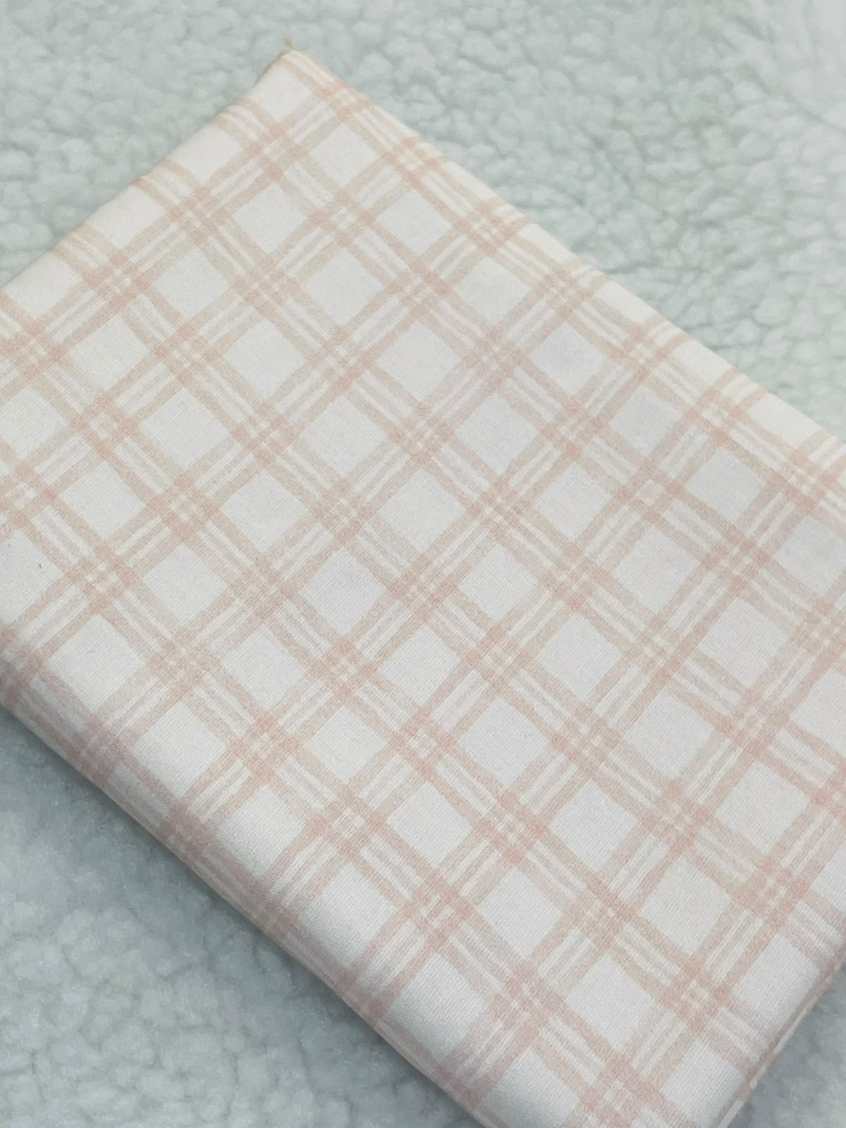 Tricoline 100% Algodón - EX066 Cuadrille Rosa y Blanco (50 x 150)