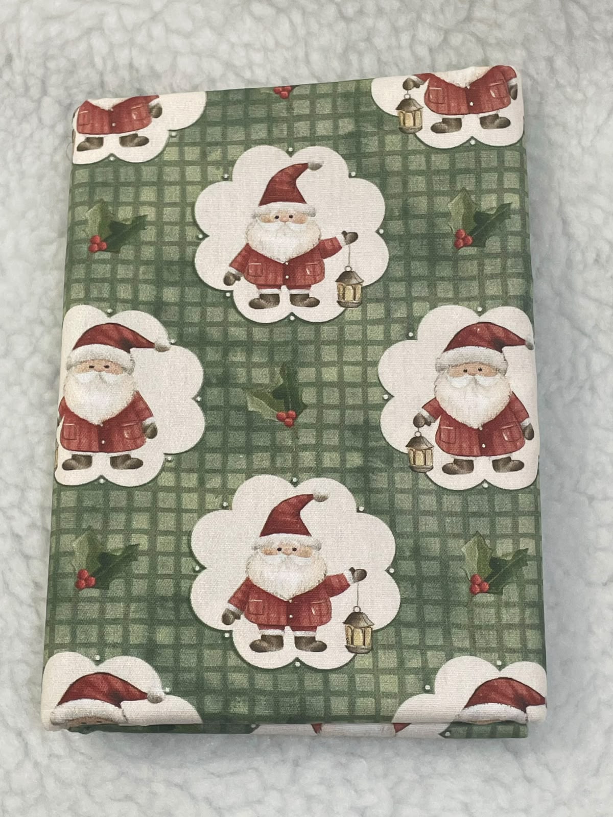 Tricoline 100% Algodón - EX070 Exclusiva Santa Claus (50 x 150)