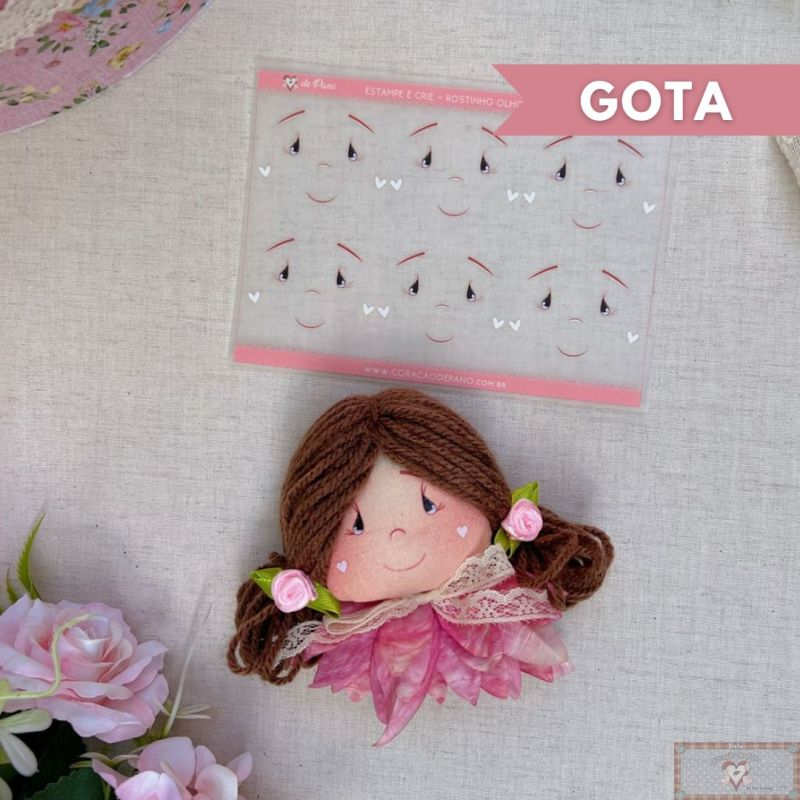 CP044 Sticker - Carita Gota M (Parche) **PRE VENTA**