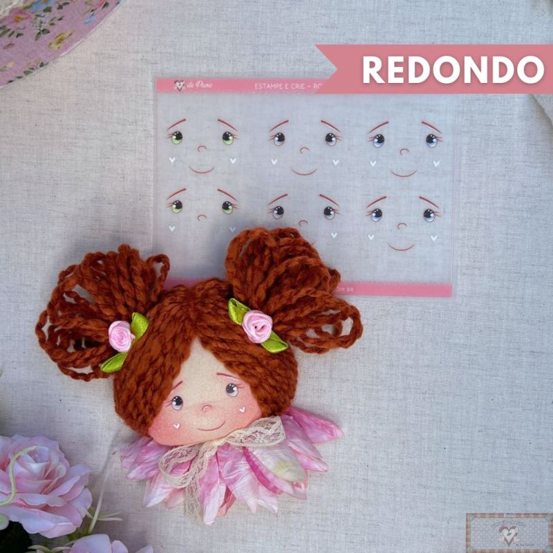 CP047a Sticker - Carita Redondo M (Parche) **PRE VENTA**