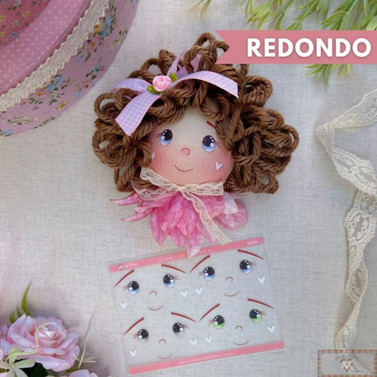 CP047 Sticker - Carita Redondo G (Parche) **PRE VENTA**