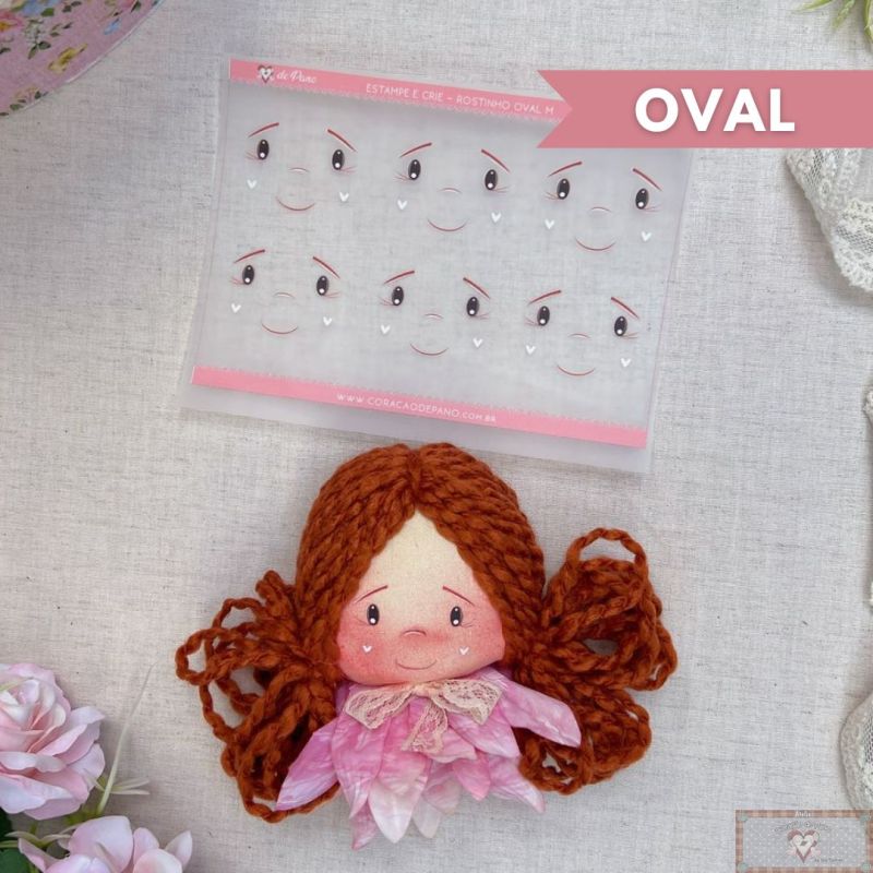 CP042 Sticker - Carita Oval M (Parche) **PRE VENTA**