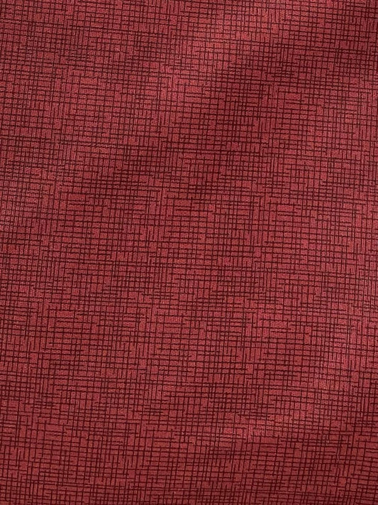 Tricoline 100% Algodón - TT088 Tinto Textura Color Bordeo (50 x 150)