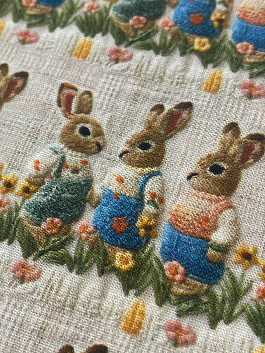 Tricoline 100% Algodón - 3D048 Conejo pontX 1 (50 x 150)