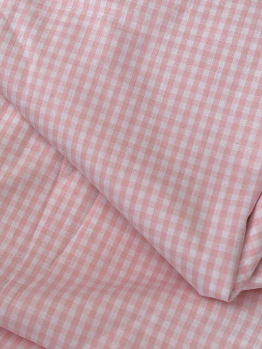 Tricoline 100% Algodón - TT098 Tinto Cuadrille Rosa (50 x 150)