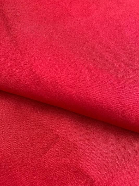 Tricoline 100% Algodón - TT099 Tinto Liso Rojo (50 x 150)