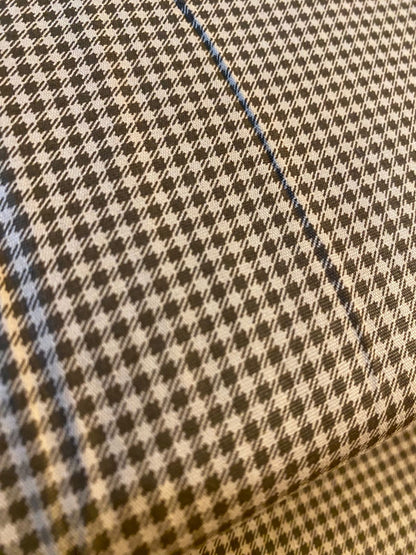 Tricoline 100% Algodón - TT020 Tinto Cuadrille cafe (50 x 150)