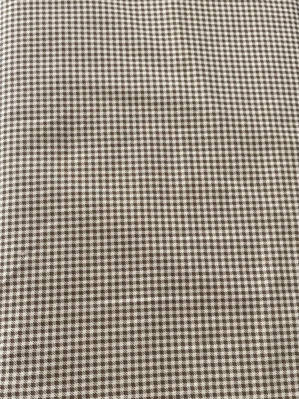 Tricoline 100% Algodón - TT024 Tinto Cuadrille Beige Oscuro (50 x 150)