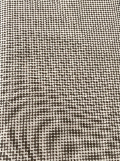 Tricoline 100% Algodón - TT024 Tinto Cuadrille Beige Oscuro (50 x 150)