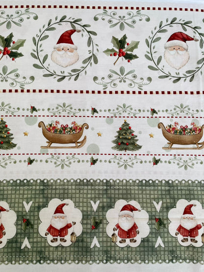 Tricoline 100% Algodón - CN027 Cenefas Navidad Fuxicos (50 x 150)