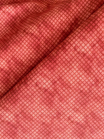 Tricoline 100% Algodón - NV020 Navidad Cuadrille Rojo Fuxicos (50 x 150)