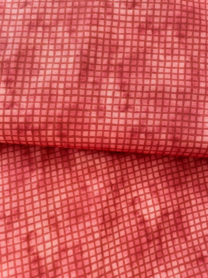 Tricoline 100% Algodón - NV020 Navidad Cuadrille Rojo Fuxicos (50 x 150)